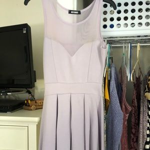 Sheer Top Skater Dress